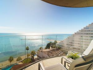 a view of the ocean from the balcony of a hotel at Spirit Hotel Benalmadena Beach in Benalmádena