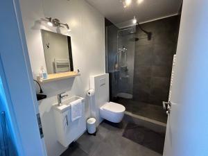 Koupelna v ubytování Apartment Skógafoss
