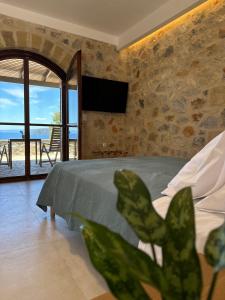 Posteľ alebo postele v izbe v ubytovaní Papanestoras Apartments