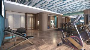 The fitness centre and/or fitness facilities at Hilton Garden Inn Taiyuan Binhe