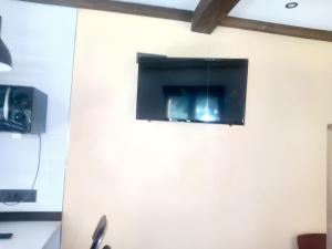La RieraにあるStudio with terrace and wifi at La Rieraの部屋の壁掛けテレビ付
