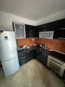 Kuchyň nebo kuchyňský kout v ubytování Apartments Lilly