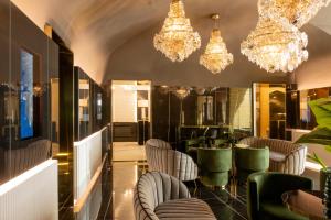 TV a/nebo společenská místnost v ubytování Bra Hotel