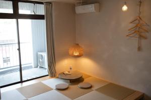 ホステル Cabinにあるベッド