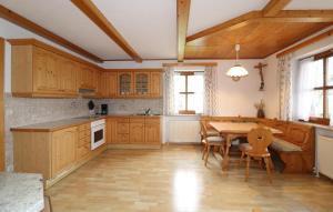 Kuchyň nebo kuchyňský kout v ubytování Ferienhaus In Puch Bei Hallein
