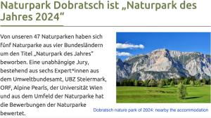 a page of a website with a picture of a mountain at Casa Kümpel in Arnoldstein