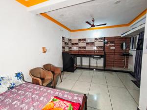 Kuchyň nebo kuchyňský kout v ubytování Bhavya Homestay