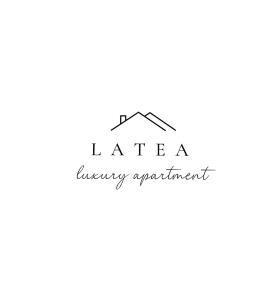 a drawing of a house with the words locate aagency apartment at Latea luxury apartment in Lukavica