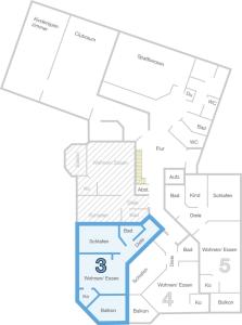 a floor plan of the proposed redevelopment of the building at Apartment 03 - Ferienresidenz Roseneck, mit Schwimmbad in Todtnauberg bei Feldberg in Todtnauberg