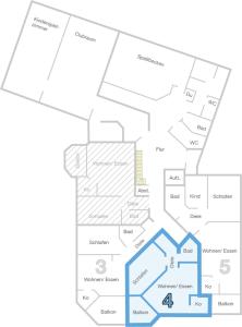 Načrt razporeditve prostorov v nastanitvi Apartment 04 - Ferienresidenz Roseneck, mit Schwimmbad in Todtnauberg bei Feldberg