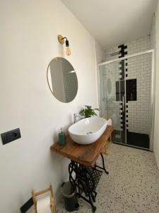 Een badkamer bij Foresteria Cà di Nadin