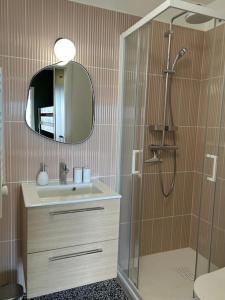 Koupelna v ubytování Studio vue mer