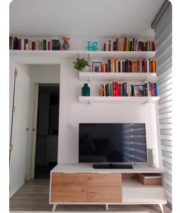 Knihovna v apartmánu