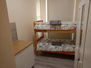 - une chambre avec deux lits superposés dans une cuisine dans l'établissement Dublin Palm 2, à Dublin