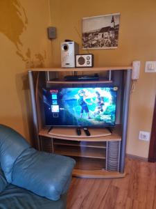 Televízia a/alebo spoločenská miestnosť v ubytovaní Holiday Home