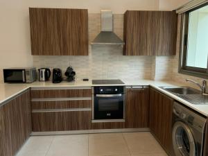 Kuchyň nebo kuchyňský kout v ubytování Halcyon Central Apartment