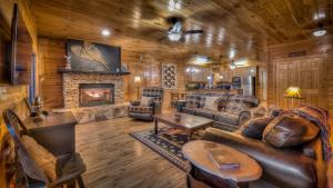 Χώρος καθιστικού στο River Lodge
