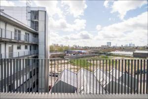 a view from the balcony of a building at Scandi Style Flat in London with Private Terrace in London