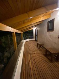 Balkón nebo terasa v ubytování Agradable cabaña en Tapalpa