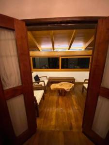 Postel nebo postele na pokoji v ubytování Agradable cabaña en Tapalpa
