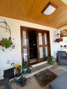 Posezení v ubytování Agradable cabaña en Tapalpa