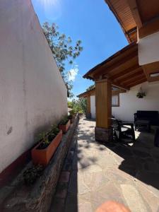 Balkón nebo terasa v ubytování Agradable cabaña en Tapalpa