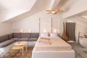 Postel nebo postele na pokoji v ubytování Luxurious and modern apartment in Marmaris Turkey