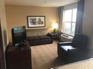 Posezení v ubytování LoneStar Suites