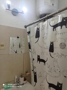 Koupelna v ubytování Habitación privada en apartamento cat friendly