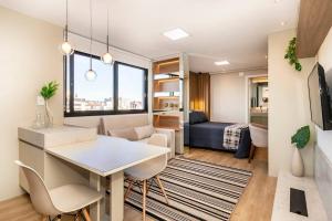 Χώρος καθιστικού στο Loft Alto Padrão ThePark706 Vista Redenção