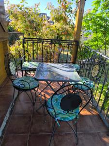 Balkon lub taras w obiekcie Cabañas Miraduero