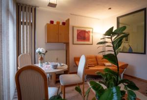 Zona d'estar a Ferienwohnung Der Gerber