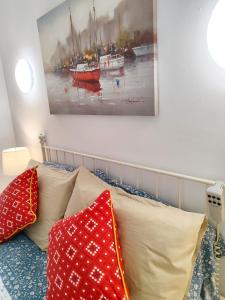 Ein Sitzbereich in der Unterkunft Tranquilo apartamento con vistas al mar.