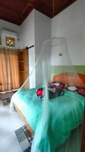 Cama o camas de una habitación en VidFauw Oasis Villa