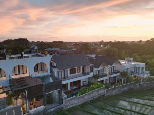 an aerial view of a house at Alsava Villa and Suites Canggu in Canggu