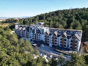 an aerial view of the resort with trees at Amorium Hotel & Wooden Stone House in Kastamonu