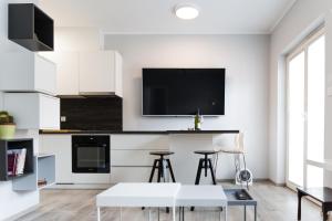 Η κουζίνα ή μικρή κουζίνα στο Bled Center modern apartment with big balcony +14 φωτογραφίες