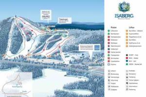 a rendering of a ski resort with a ski slope at Lantligt hus nära Isaberg in Nissafors