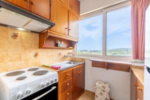 Kuchyň nebo kuchyňský kout v ubytování Lotus Apartment 5