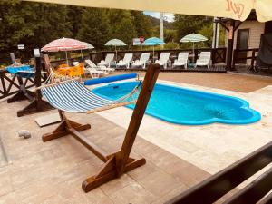 Bazén v ubytování Casa Bocskai-Vendégház nebo v jeho okolí