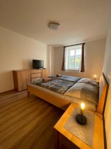 Voodi või voodid majutusasutuse Apartmán Kameňák toas