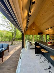 Posezení v ubytování Tető Mátra Nordic Cabin