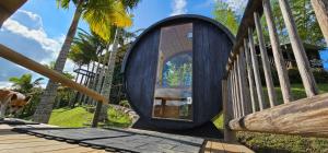 Giardino di Glamping Montecarlo Domo Geodesico y Sauna Finlandés Guatapé