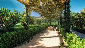 A garden outside Mara's Apartments Higueron West - Like A House - 246 Square Meters of Private Terrace & Garden - Morning and Evening Sun