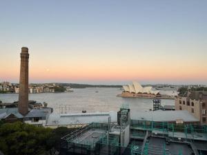 a view of the sydney opera house and the harbour at Darling harbour & ICC & CBD & Chinatown & Spacious in Sydney