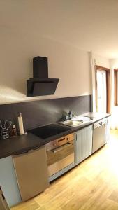Kuchyň nebo kuchyňský kout v ubytování Bright, Modern and Spacious - Apartment "Lola" Family & Workplace