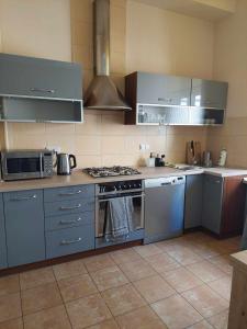 Köök või kööginurk majutusasutuses Piotrkowska Off Family Apart