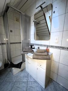 Kúpeľňa v ubytovaní Ferienwohnung Aigner