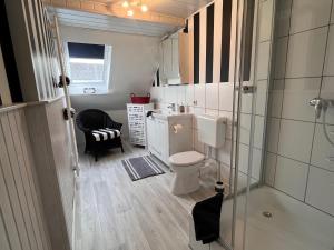 Koupelna v ubytování Ferienwohnung Dachstübchen
