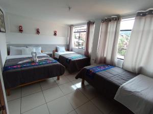 Letto o letti in una camera di HOSTAL La RASA